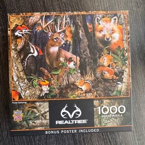 Realtree Forest Gathering Jigsaw Puzzle with Wildlife